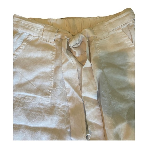 CASLON white belted linen pants - Picture 9 of 14
